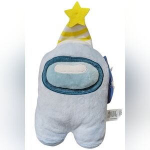 Among Us Blue Plush Toy with Yellow Hat